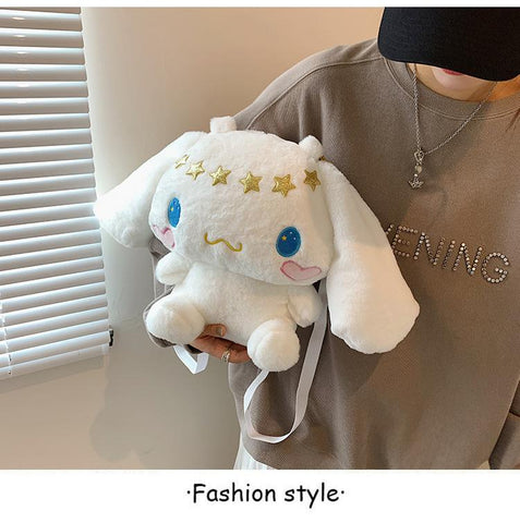 Sanrios Melody Kuromi Cinnamoroll Plush Kawaii Plushie Bag-TB00061-Veeddydropshipping