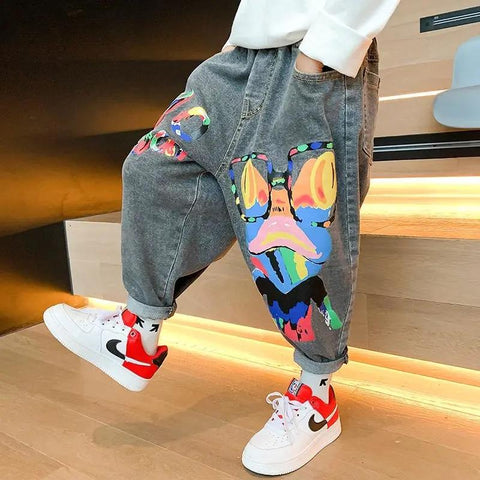 Boys Pants Spring and Autumn New Products Children&#39;s Cartoon-TB01306-Veeddydropshipping