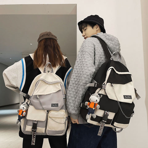 school college student schoolbag male street trend large-BS00341-Veeddydropshipping