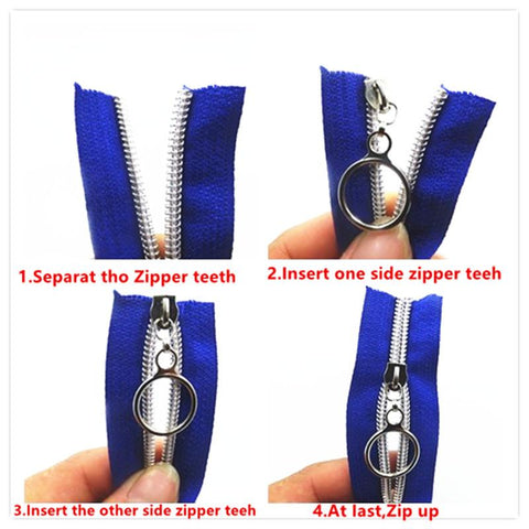 Tooth Bulk Nylon Zipper Coil sliders Code Decoration-HA00030-Veeddydropshipping