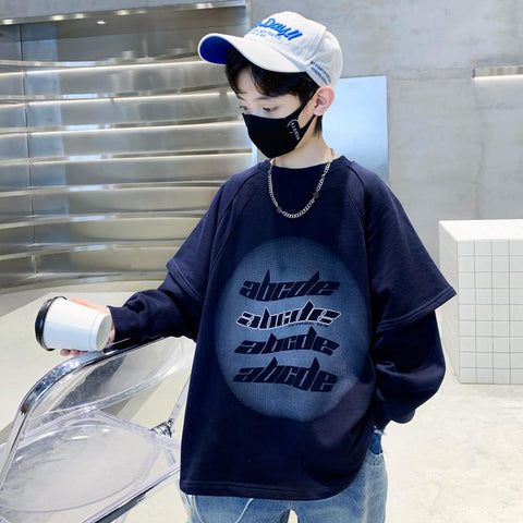 School Boy Clothes Children Tops Sweatshirt-Veeddydropshipping