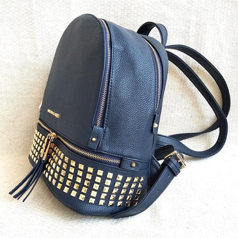 PU leather women&#39;s bag rivet women&#39;s backpack-BS00024-Veeddydropshipping