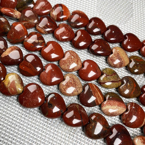 Natural Stone Heart shape Loose Beads Crystal for Jewelry Making DIY -JW01491-Veeddydropshipping