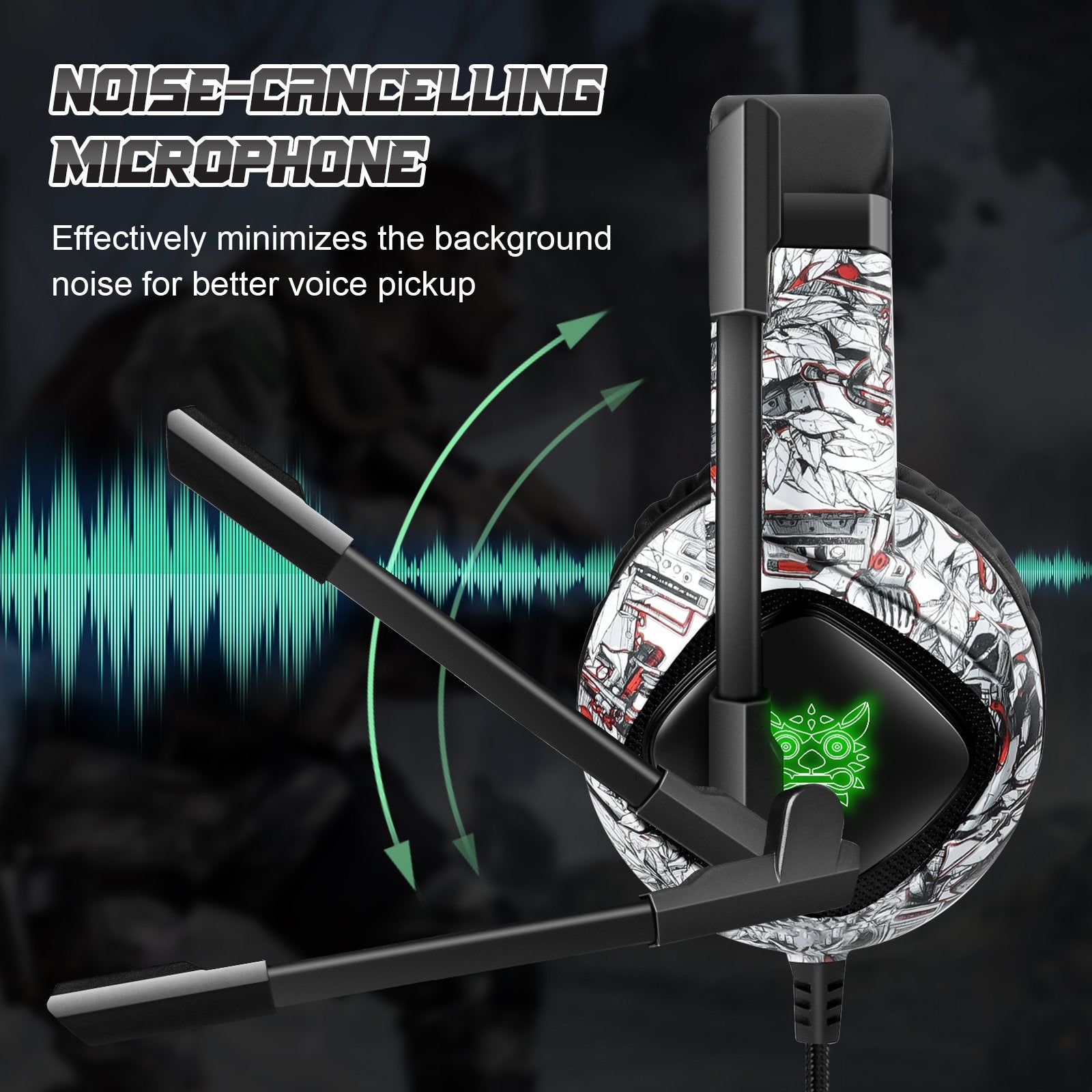 Professional Gaming Wired  Headphone with Mic LED Backlight-Veeddydropshipping