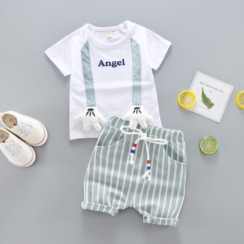 Baby Boy Summer Clothes T-Shirt+Shorts Cute Children Clothing-Veeddydropshipping-1