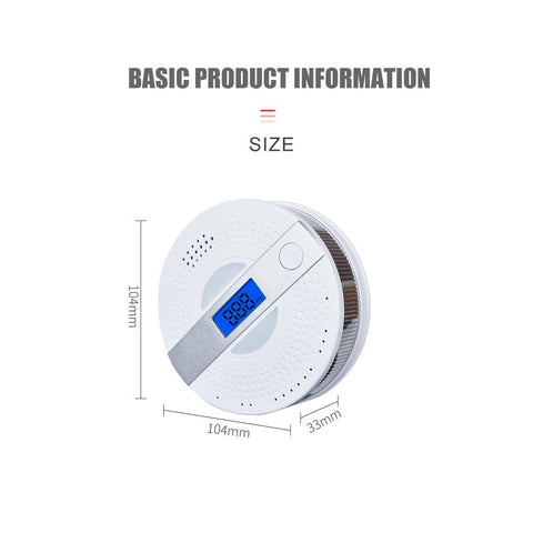 Smoke Alarm LED Digital Carbon  Detector-CO00616-Veeddydropshipping