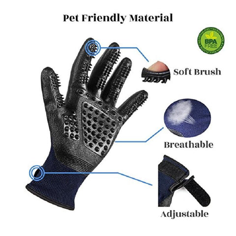Pet Grooming Gloves Dog Cat Hair Cleaning Brush-HA01402-Veeddydropshipping