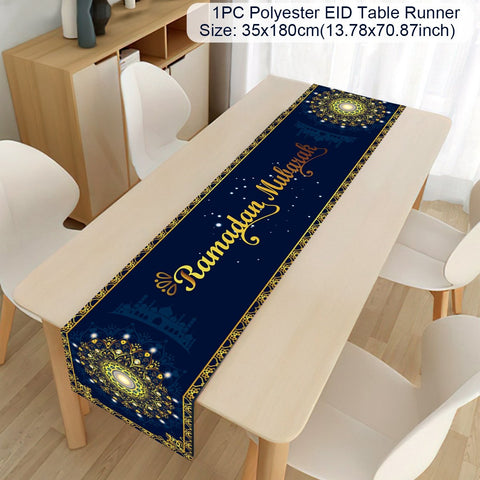 Ramadan Decoration Table Runner EID Mubarak Decor-HA00586-Veeddydropshipping