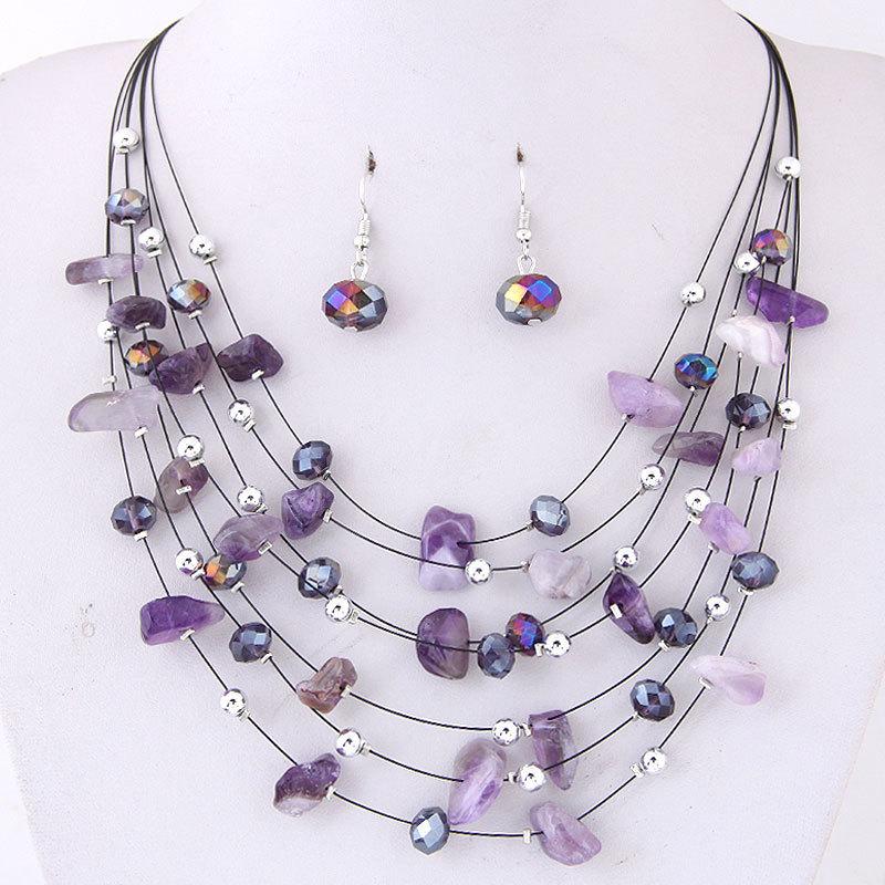 Bridal Wedding Women Charm  African Beads Jewelry Set  -JW00377-Veeddydropshipping