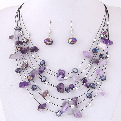 Bridal Wedding Women Charm  African Beads Jewelry Set  -JW00377-Veeddydropshipping