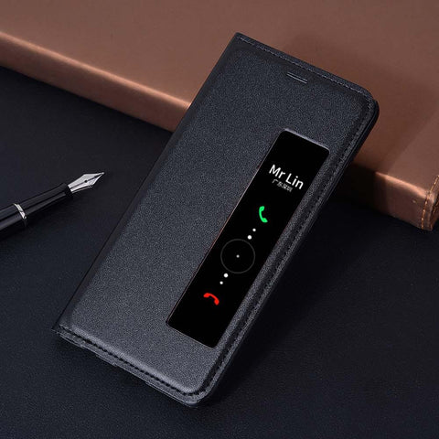 Flip Leather Smart View Case For Huawei P10 P9 Plus P8 Luxury Shockproof Cover-PA00275-Veeddydropshipping