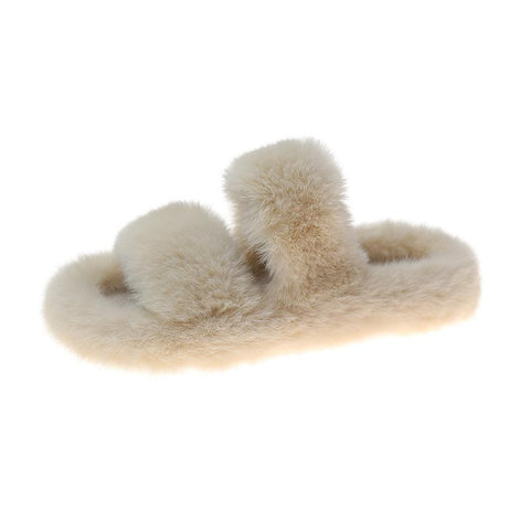Slippers for Home Fluffy Soft Indoor Slides Thick Flats Heel Non-BS01270-Veeddydropshipping