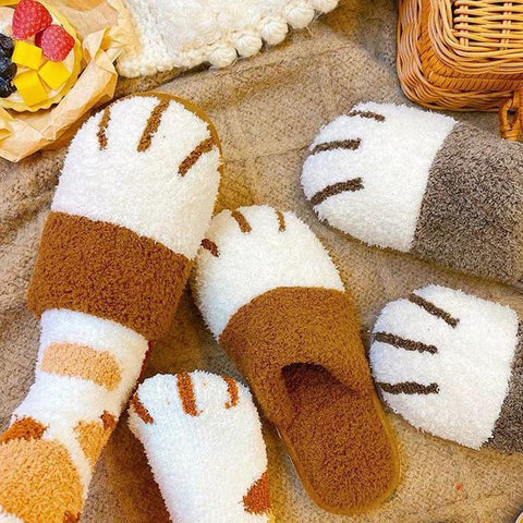Fur Slippers Bedroom Home Couple Warm Plush-BS01170-Veeddydropshipping