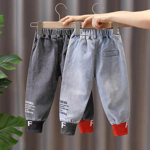 Autumn Spring Black Jeans for Boys Denim Trousers  Baby Boys-TB01286-Veeddydropshipping