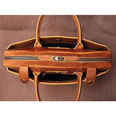Genuine Leather Male Laptop Bags Men&#39;s Handbag Business Office-BS00429-Veeddydropshipping