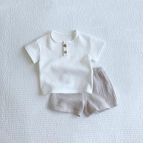 Baby Boy Clothing Set Summer Organic Cotton Children Clothing For Boy-TB00758-Veeddydropshipping