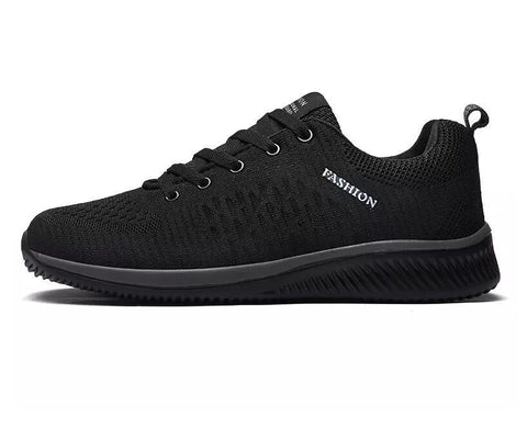 Autumn Light Comfortable Lace-up Shoes Black Sports-BS01383-Veeddydropshipping