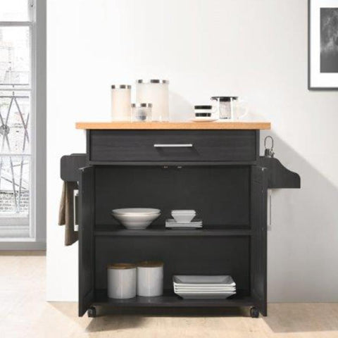 Kitchen Cart Spice Rack Plus Towel Holder-HA01752-Veeddydropshipping