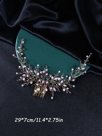 Crystal Wedding Headbands Hair Flower Hair Jewelry -JW00516-Veeddydropshipping