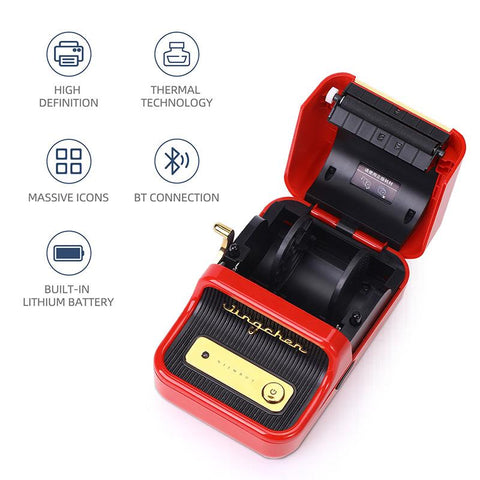 Portable Multifunctional Label Printer Wireless Bluetooth-CO00040-Veeddydropshipping