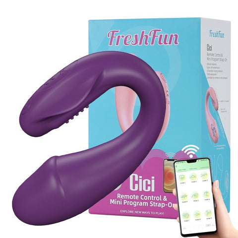Wireless Bluetooth G Spot Dildo Vibrator for Women APP Remote Control Wear -BH01171-Veeddydropshipping