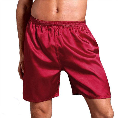 Silk Satin Pajamas Shorts Pyjamas Pants Sleep Bottoms-MF01451-Veeddydropshipping