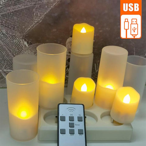 Led candles With Flickering Flame Timer Remote Control-HA00353-Veeddydropshipping