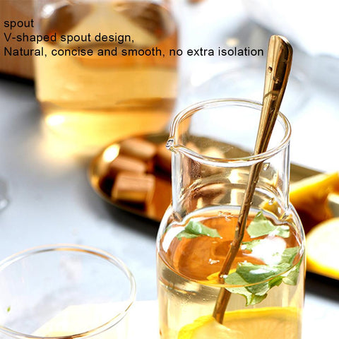 Water Carafe Tumbler Glass Cup Water Bottle-HA01287-Veeddydropshipping