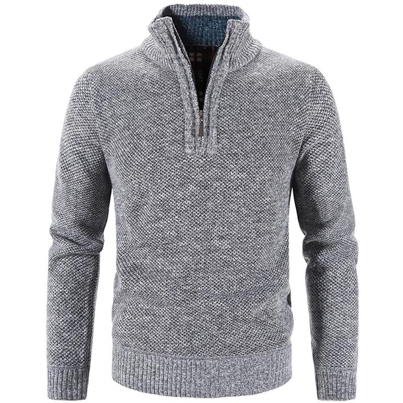 Fleece Thicker Sweater Half Zipper Turtleneck Warm-MF00004-Veeddydropshipping