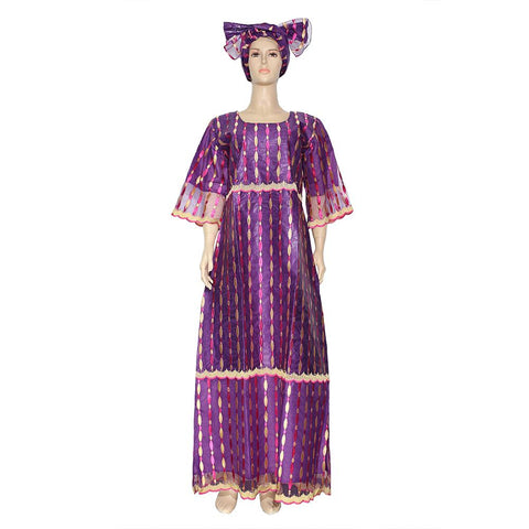 Women Traditional African Dashiki Embroidery Dresses-WF01654-Veeddydropshipping