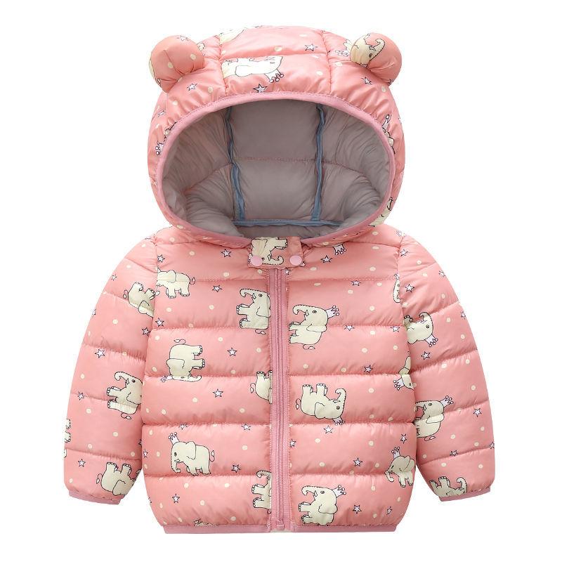 Baby Girls Jacket Kids Boys Light Coats Ear Hoodie-Veeddydropshipping