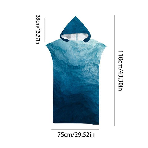 Adult Bath Towels Beach Towel Changing Cloaks Hooded Swimming Pool Gym Fitness -OS00183-Veeddydropshipping