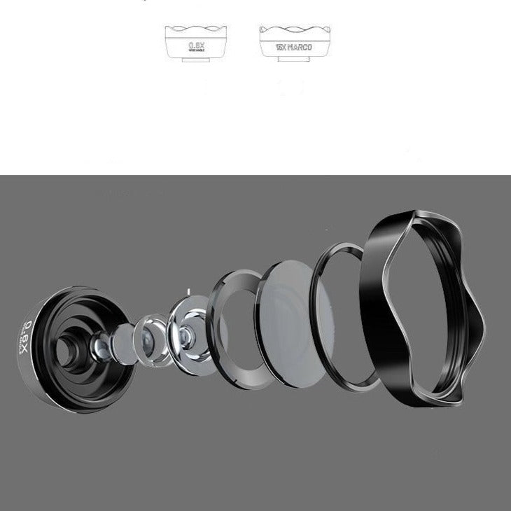 HD Phone Lens 0.6X Non-distorted Wide Angle Kit-Veeddydropshipping