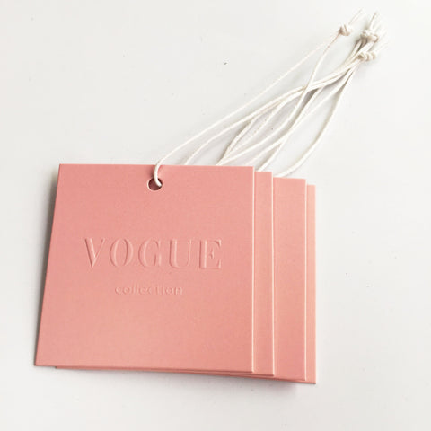 Custom Embossed Brand Logo Bags Swing Hang Tag-HA00087-Veeddydropshipping