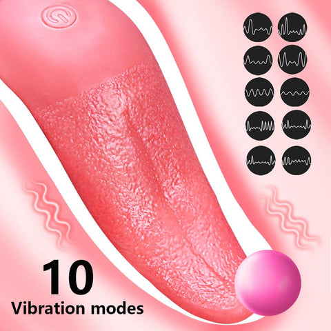 Tongue Licking Vibrator Mini for Women G Spot Clitoral Stimulator Rechargeable -BH01208-Veeddydropshipping