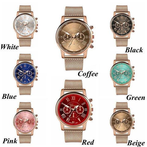 Watches Fashion Roman Numeral Simple ClocK-JW00906-Veeddydropshipping