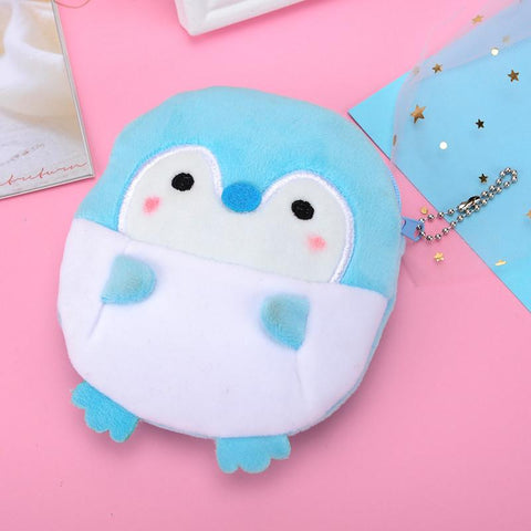 Gift Penguin Plush Coin Purse Soft Cartoon Animal Keychain Bag-BS00617-Veeddydropshipping