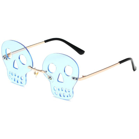 Rimless Skeleton Sunglasses Women Party-WF01329-Veeddydropshipping