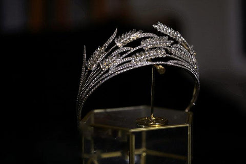 Trendy Crown Wedding Hair Accessory Women Hairwear Bridal -JW00500-Veeddydropshipping
