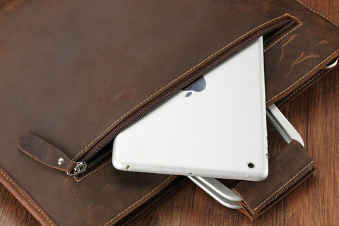 File Document Purse Wallet Top Layer Ipad Leather-BS00453-Veeddydropshipping