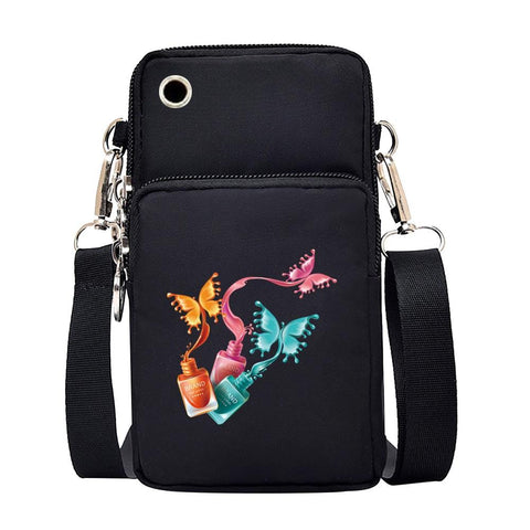 Mobile Phone Bag Butterfly Pattern Lipstick Purses Pouch  for-BS00377-Veeddydropshipping