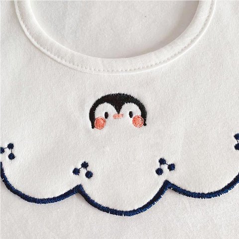 Baby Bibs Newborn Kids Bandana Flower Burp Cloth Soft Cotton Infant Boy-TB00471-Veeddydropshipping