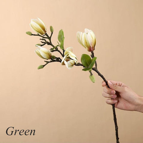 Artificial Magnolia Flower Branch For Home Decoration-HA00751-Veeddydropshipping