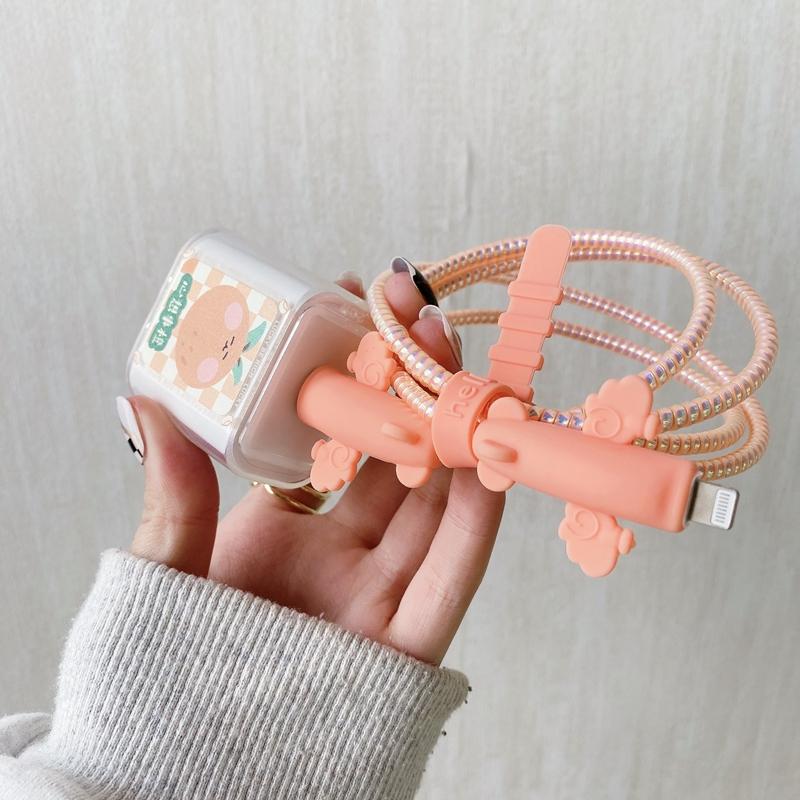 Cartoon Fruit Letter Charging Cover Charging Data Line Protector-Veeddydropshipping