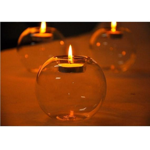 Europe style round hollow glass candle holder-HA00376-Veeddydropshipping