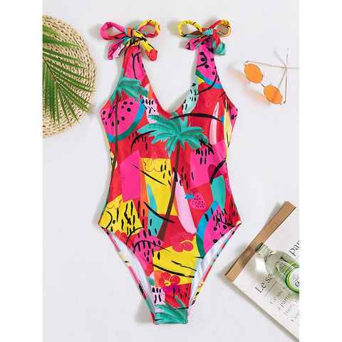 Sexy Print Swimwear Women 2023 One Piece Swimsuit Female Bathing Suit Summer -OS00122-Veeddydropshipping