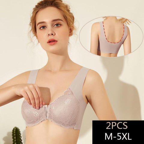 Sexy Front Closure Bralette Lace Bra-WF00934-Veeddydropshipping