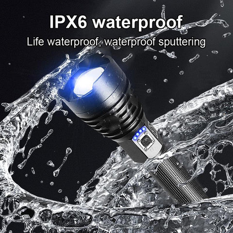 XHP360 Led Flashlight 26650 Rechargeable Torch Usb Powerful Tactical-TI00762-Veeddydropshipping