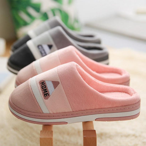 Men Slippers Warm Cotton Slippers Women Shoes Indoor House-BS01238-Veeddydropshipping
