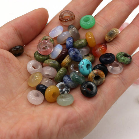 10pcs Natural Stone Loose Beads for Jewelry Making DIY Necklace Bracelet -JW01475-Veeddydropshipping